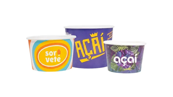 Potes de papel para alimentos Nicopel